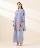 0U2TEST25V29 2 Piece Embroidered Cotton Jacquard Suit Sapphire Brand Original Fabrics
