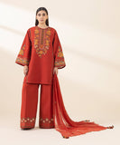 0U3PEST25V23 3 Piece Embroidered Dobby Suit Sapphire Brand Original Fabrics
