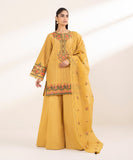 0U3PEST25V24 3 Piece Embroidered Cotton Jacquard Suit Sapphire Brand Original Fabrics
