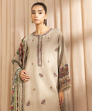 U3FELX25V216 3 Piece Embroidered Cotton Net Suit Sapphire Brand Original Fabrics