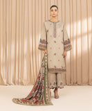 U3FELX25V215 3 Piece Embroidered Cotton Net Suit Sapphire Brand Original Fabrics