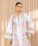 U3FELX25V217 3 Piece Embroidered Cotton Net Suit Sapphire Brand Original Fabrics