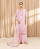 U3FELX25V221 3 Piece Embroidered Net Suit Sapphire Brand Original Fabrics