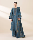 U3PEJQ25V214 3 Piece Embroidered Jacquard Suit Sapphire Brand Original Fabrics