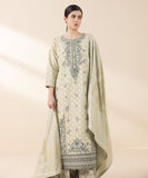 0U2DEJQ25V24 3 Piece Embroidered Dobby Suit Sapphire Brand Original Fabrics