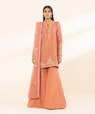 U3PEST25V216 3 Piece Embroidered Cotton Jacquard Suit Sapphire Brand Original Fabrics