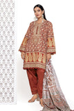 CS240810 Rust Khaadi Brand Original Fabrics