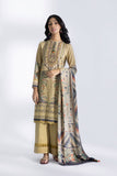 U2E DY22V8 4 1 2 Piece - Embroidered Khaddar Suit Sapphire Brand Original Fabrics