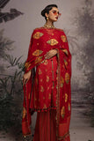 Cross Stitch Fiery Blush - 3pc Khaddar Printed  Khaddar & Linen Collection