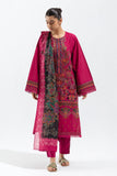 Cross Stitch Beryl Glaze - 3pc Linen Embroidered  Khaddar & Linen Collection