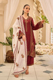 DL-0265 Maroon Dhanak Brand Original Fabrics