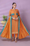 Alkaram PC-4B-22-2-Peach Cotton Sattin Collection 2022