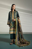 Azure Floral Meadow Chiffon Embroidered Ensembles