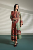 Azure Sangria  Chiffon Embroidered Ensembles