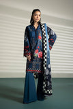 Azure Eyelet  Chiffon Embroidered Ensembles