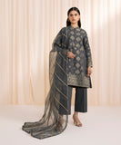 U3PE-ST23V10-2 - 3 Piece - Embroidered Jacquard Suit Sapphire Brand Original Fabrics