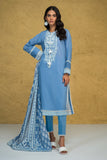 Ala22203 Blue Khaadi Brand Original Fabrics