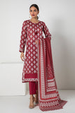 A L ALA22303 Maroon Khaadi Brand Original Fabrics