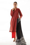 A L ALA22343 Rust Khaadi Brand Original Fabrics