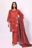 AMA23107 Red Khaadi Brand Original Fabrics