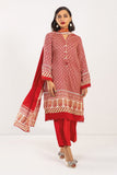 A V AV22218 Red Khaadi Brand Original Fabrics