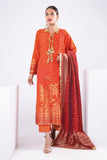 Bco22207 Orange Khaadi Brand Original Fabrics