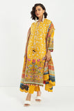 BCO22216 Mustard Khaadi Brand Original Fabrics