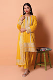 Bla22209 Yellow Khaadi Brand Original Fabrics