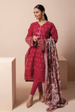 BS22102 Red Khaadi Brand Original Fabrics