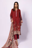 BSV23101 Red Khaadi Brand Original Fabrics