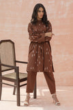 Eet22104 Brown Khaadi Brand Original Fabrics