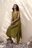 Eet22112 Olive Khaadi Brand Original Fabrics