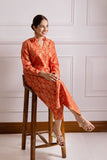 Classic Kameez, RUST Khaadi Brand Original Fabrics