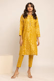 Kali Kurta, YELLOW Khaadi Brand Original Fabrics