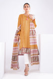 Lla22231 Yellow Khaadi Brand Original Fabrics