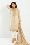 L L LLA22244 Beige Khaadi Brand Original Fabrics