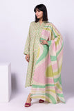 LLA230505 Green Khaadi Brand Original Fabrics