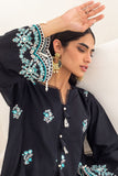 Emroidered Shirt Shalwar Dupatta - Black - Cambric Suit - 0293 Zellbury Brand Original Fabrics